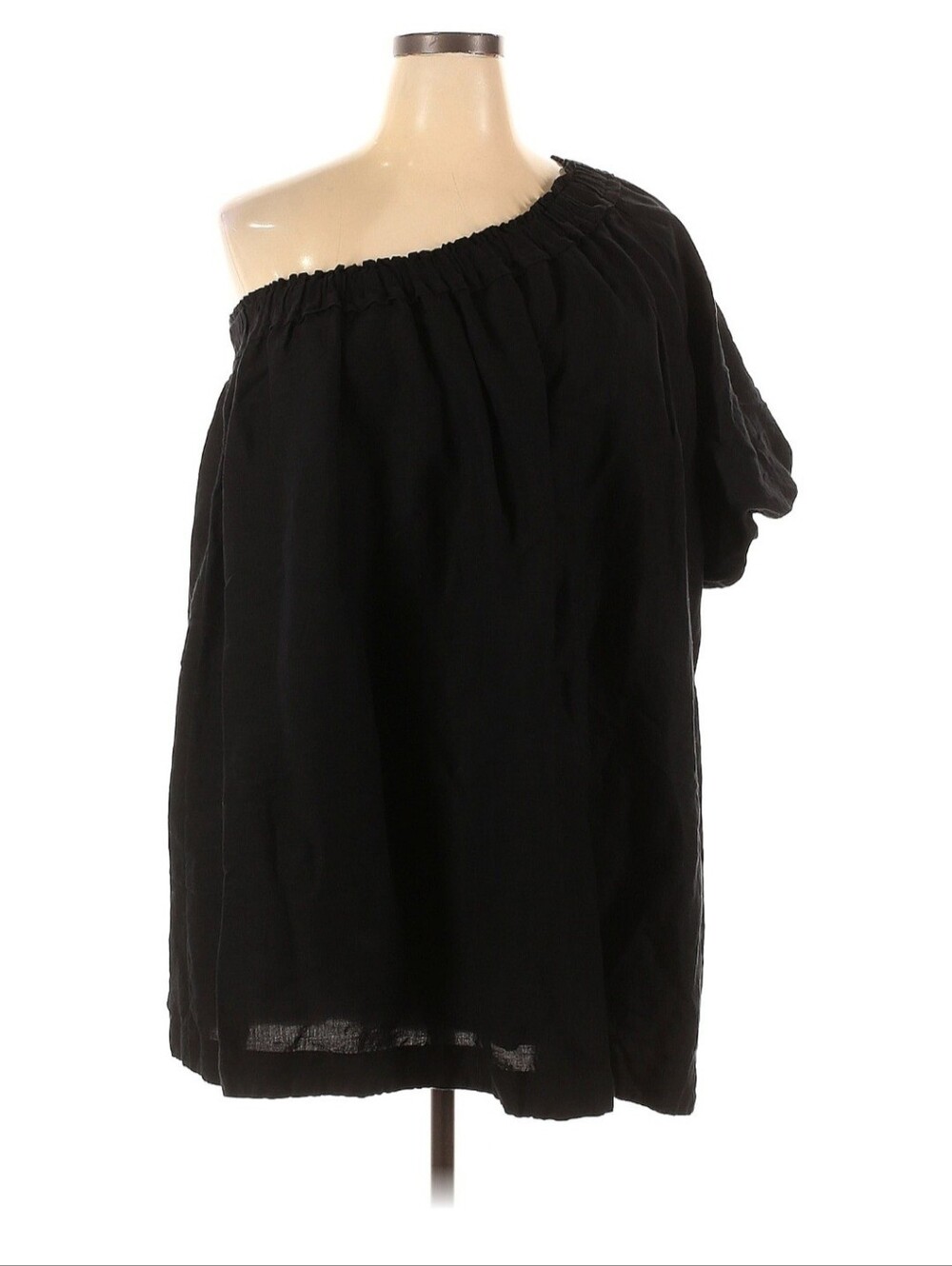 Anthropologie Black One-Shoulder Women's Top